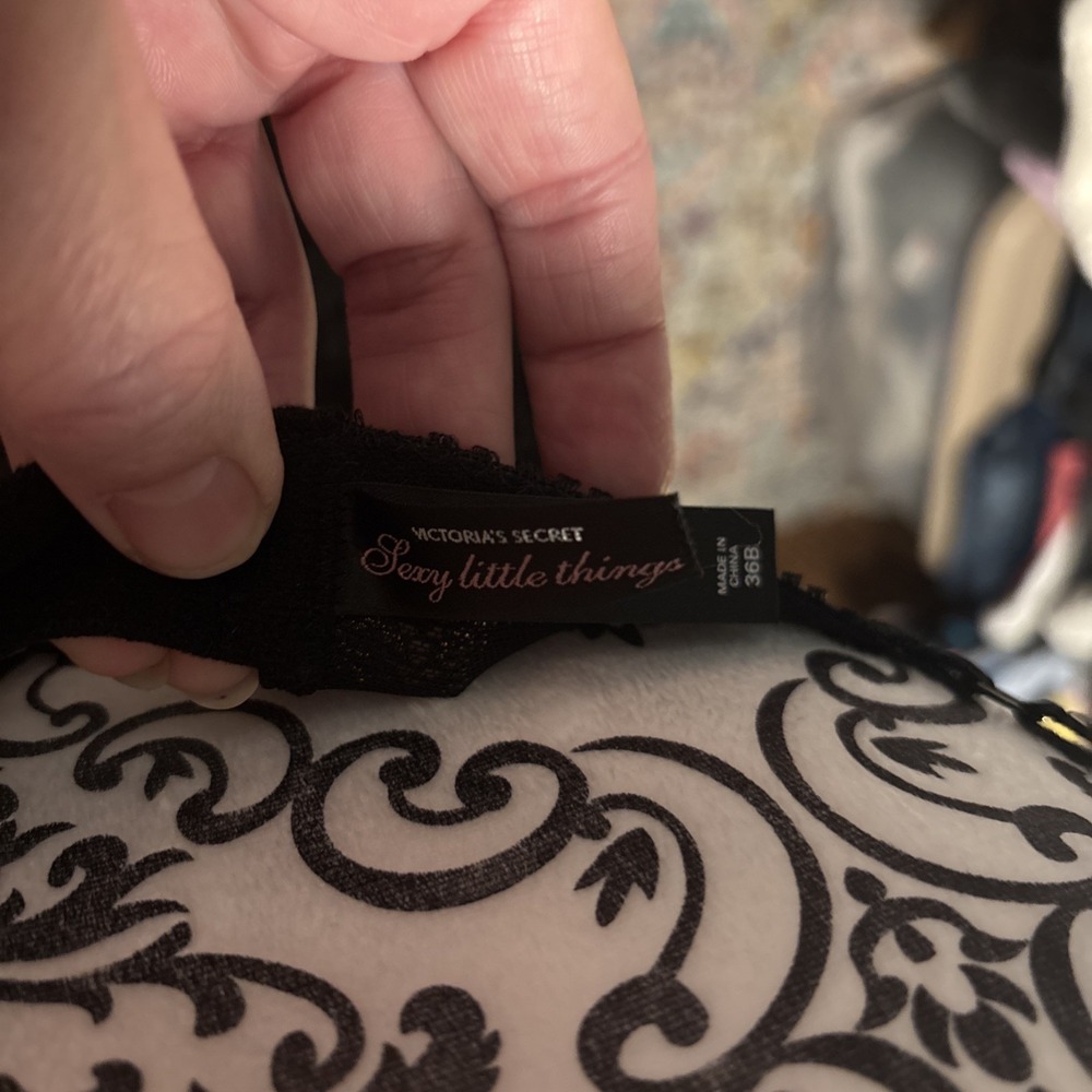 Victoria Secret Sexy Little Things Sz 36B Baby Doll Top. Black - Picture 6 of 9